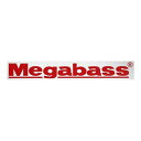 メガバス メガバス カッティングステッカー Megabass 20cmレッド 装備 情報 ステッカー(4)