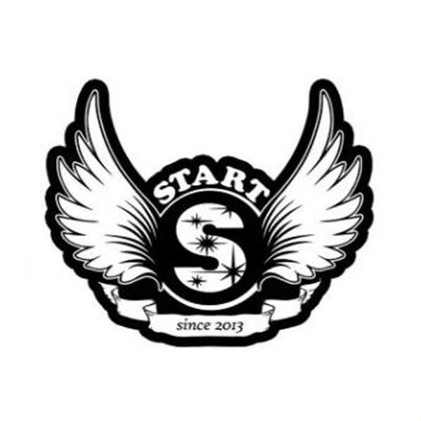 スタート ロゴステッカーSブラック 装備 情報 ステッカー