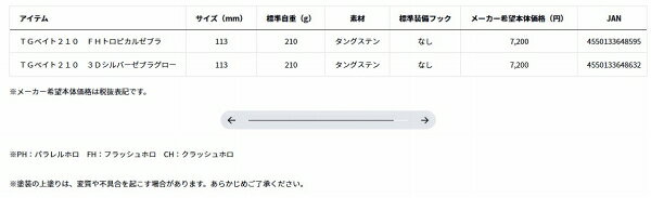 TGベイト210 FHトロピカルゼブラ (3)