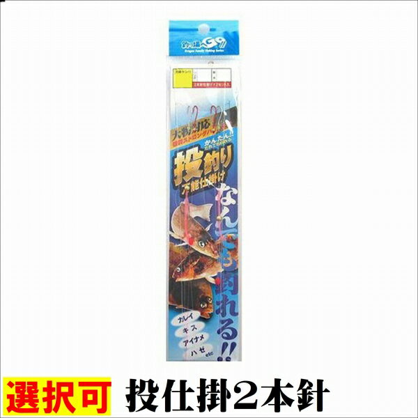 マルシン 投仕掛2本針 仕掛 投げ用セット