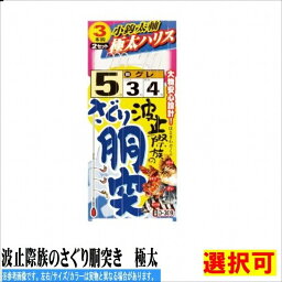 ささめ 波止際族のさぐり胴突き　極太 仕掛 波止用セット【春の感謝セール】