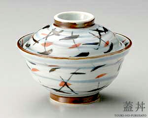 ＼クーポン配布中！／ヒワ釉二色笹蓋丼（直径15.4cm） 美濃焼 蓋丼 磁器 うなぎ 鰻 ウナギ うな丼 かつ丼 定食 丼ぶり 蒲焼き 土用丑 本格的 業務用 陶器のふる里 trysオのサムネイル