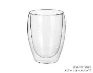 \クーポン配布中!/300mlダブルウォールカップ 380cc 二重構造 結露防止 保冷 保温効果 グラス 耐熱ガラス タンブラー コップ 耐熱温度差120度 在 trys光