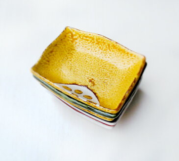 \クーポンあり!/れんこんオリベ 長角小皿 幅9.8cm 和食器 醤油皿 グリーン 深緑色 蓮根 レンコン 野菜 磁器 良質 国産 和皿 次世代 現代風 料亭 業務用 卸値 陶器のふる里 stockヤ