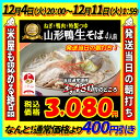 【送料無料】「山形鴨南蛮生そば」セット(4食分)発送当日の早朝に蕎麦職人が打つ本物の開運鴨南蛮生そば...