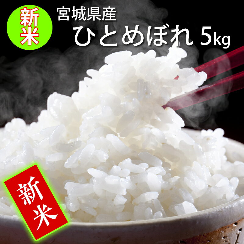 【即納】※午前11時迄のご入金で即日出荷 令和5年産 本場 宮城県産 ひとめぼれ 5kg 玄米 5分 7分 精白米(精米時重量約1割減) 5kg 【白米 ヒトメボレ お米 ごはん ご飯 精米 産地直送 米処 美味しい おこめ こめ 】のサムネイル
