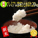 ■新米予約■令和3年産 宮城県産 木炭栽培米プレミアム ひとめぼれ 20kg　玄米,5分,7分,精白米(精米時重量約1割減)【米】【hu2110】