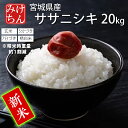 ★新米 令和7年産 本場 宮城県産 ササニシキ 20kg 玄米 5分づき 7分づき 精白米 (精米時重量約1割減18kg) 送料無料 【白米 ささにしき お米 ごはん ご飯 精米 産地直送 米処 美味しい おこめ こめ】