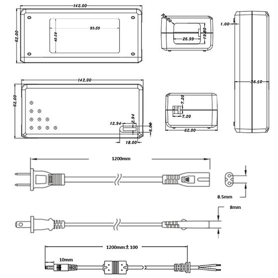 電源ACアダプター TK-12V-72W DC12V 12V 6A 72W 室内用 LEDテープライト・棚下灯(棚下ライト)用 ジャック外径5.5mm×内径2.1mm 防犯カメラ 監視カメラ あす楽 3