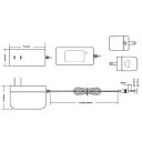 電源ACアダプター TK-12V-24W 12V DC12V 2A 24W 室内用 LEDテープライト・棚下灯(棚下ライト)用 ジャック外径5.5mm×内径2.1mm 防犯カメラ 監視カメラ あす楽 2