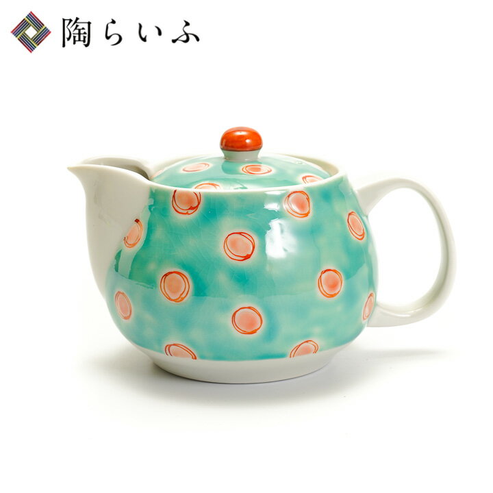 九谷焼 ポット 水玉/岡田絹代＜和食器 茶器 ポット 急須 人気 ギフト 贈り物 結婚祝い/内祝い/お祝い/＞