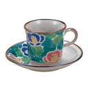 【レビュー特典あり】 九谷焼 切立コーヒー 京山茶花/美山窯<コーヒーカップ カップ&ソーサー 人気 ギフト 贈り物 結婚祝い/内祝い/お祝い/>
