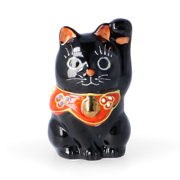 楽天市場】招き猫 九谷焼(カラーブラック)(インテリア小物 楽天市場】招き猫 九谷焼(カラーブラック)(インテリア小物