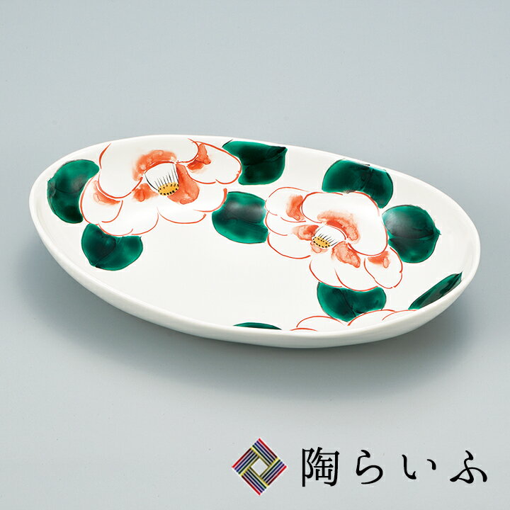 九谷焼 8.6号鉢 椿文＜送料無料 和食