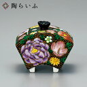 九谷焼 2.5号香炉 金花詰/大志窯 <香炉 仏具 人気 ギフト 贈り物 結婚祝い/内祝い/お祝い/>