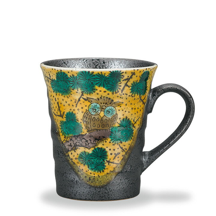 九谷焼 マグカップ 吉田屋風ふくろう＜カップ マグカップ 人気 ギフト 贈り物 結婚祝い/内祝い/お祝い/＞ [ss]