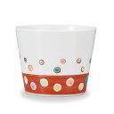 【最大10%OFFクーポン 7/11 1:59まで】 九谷焼 そば猪口 赤巻ドット / 炭理恵子 < そばちょこ カップ 人気 ギフト 贈り物 結婚祝い / 内...
