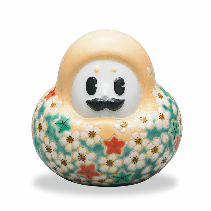 九谷焼 ひゃくまんさん 緑彩春秋 / 宮本晄 ＜ 置物 縁起物 人気 ギフト 贈り物 結婚祝い / 内祝い / お祝い ＞