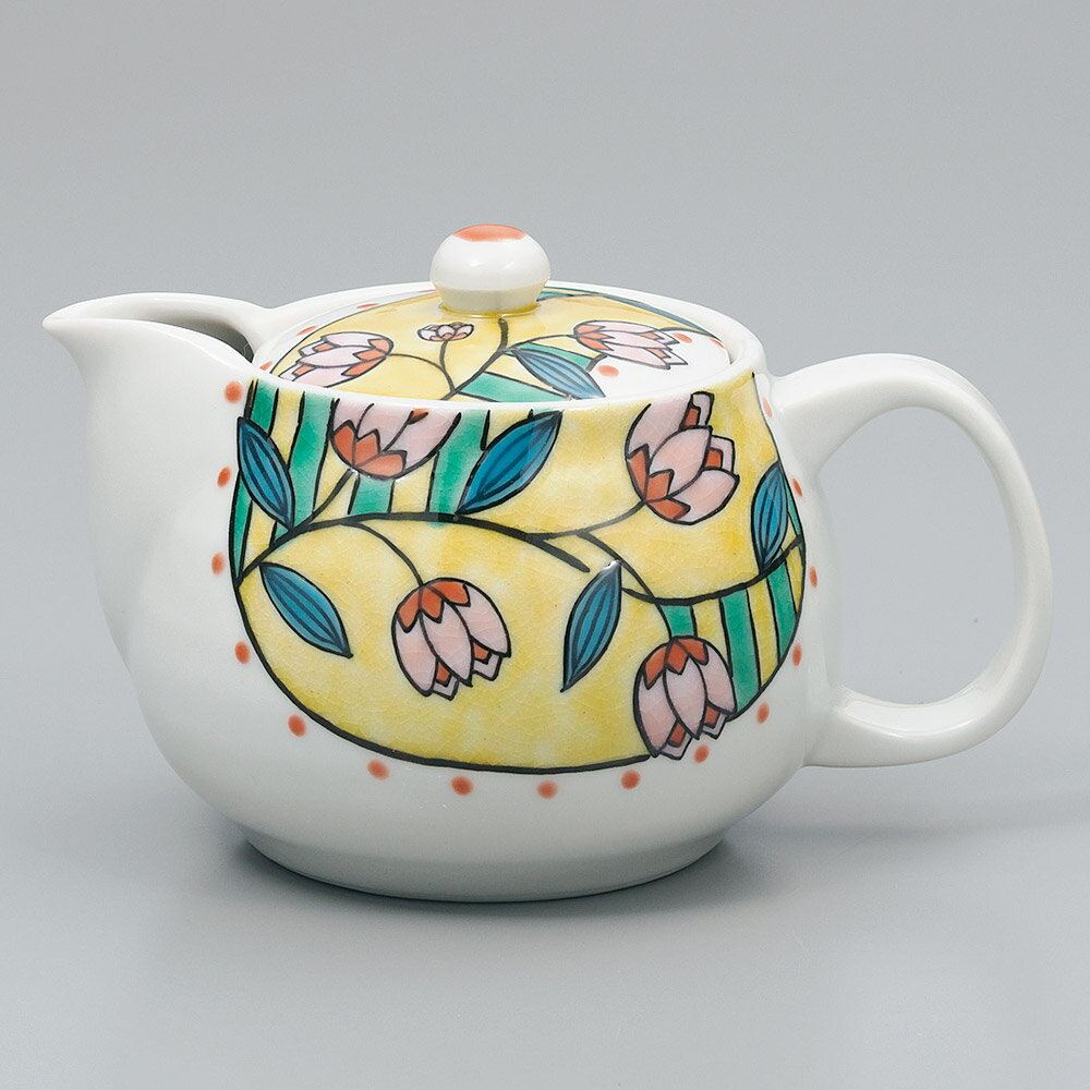 九谷焼 ポット急須 チューリップ＜送料無料 茶器 湯呑 ポット 急須 人気 ギフト 贈り物 結婚祝い/内祝い/お祝い/＞