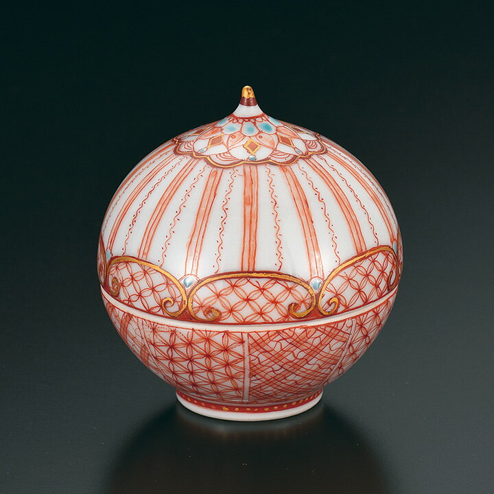 九谷焼 玉盃 白象文/福島礼子＜送料無料 酒器 盃 ぐい呑 人気 ギフト 贈り物 結婚祝い/内祝い/お祝い/＞ 桐箱紐通し入り