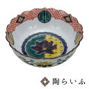九谷焼 6号鉢 色絵牡丹文 / 銀泉窯 <送料無料 和食器 鉢 中鉢 人気 ギフト 贈り物 結婚祝い/内祝い/お祝い>