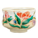 【レビュー特典あり】 九谷焼 抹茶碗 チューリップ / 澤田郁美 <茶器 抹茶碗 湯呑 人気 ギフト 贈り物 結婚祝い/内祝い/お祝い/>