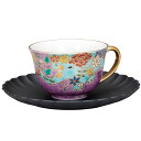 【レビュー特典あり】 九谷焼 カップ&ソーサー 碧象(ソーサー山中漆器) <コーヒーカップ カップ&ソーサー 人気 ギフト 贈り物 結婚祝い/内祝い/お祝い/>
