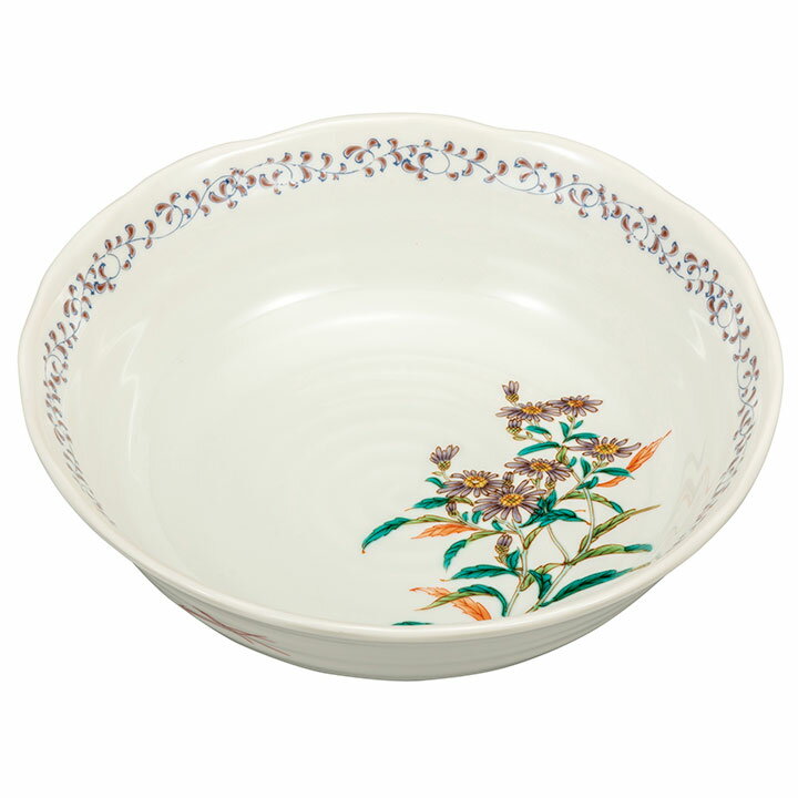 九谷焼 7号鉢 野菊＜和食器 鉢 中鉢 取り鉢 人気 ギフト 贈り物 結婚祝い/内祝い/お祝い/＞ [ss]