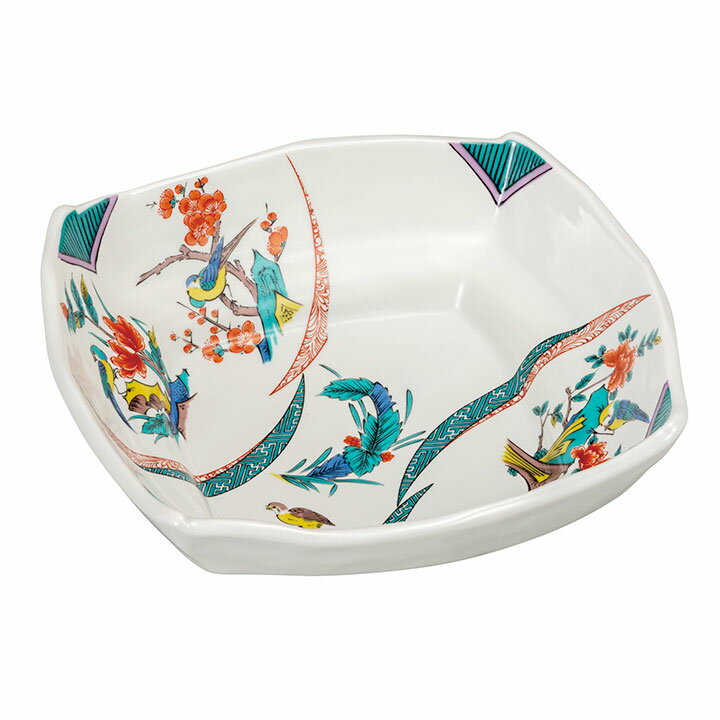 九谷焼 7号鉢 古九谷割取 ＜鉢 盛鉢 人気 ギフト 贈り物 結婚祝い/内祝い/お祝い/＞ 化粧箱入り