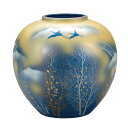 【最大10%OFFクーポン 7/11 1:59まで】 九谷焼 8号花瓶 金雲木立 <送料無料>花器 花瓶 人気 ギフト 贈り物 結婚祝い/内祝い/お祝い/