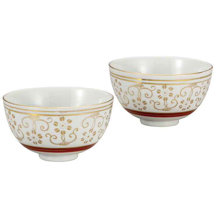 九谷焼 組飯碗 白粒鉄仙 ＜飯碗 ペア 人気 ギフト 贈り物 結婚祝い/内祝い/お祝い/＞ 化粧箱入り