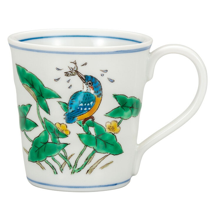 九谷焼 マグカップ かわせみ ＜カップ マグカップ 人気 ギフト 贈り物 長寿祝い/内祝い/お祝い/＞