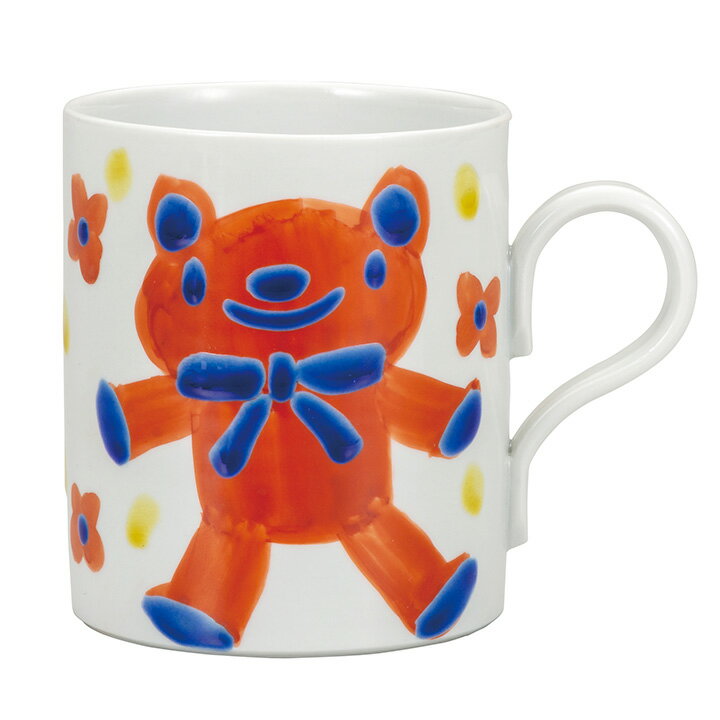 九谷焼 マグカップ くまさん / 村田菜穂美 ＜カップ マグカップ 人気 ギフト 贈り物 長寿祝い/内祝い/お祝い/＞ 化粧箱入り