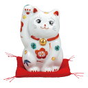【最大10%OFFクーポン 7/11 1:59まで】 九谷焼 3.5号招き猫 松竹梅(布団付) <置物 縁起物 招き猫 人気 ギフト お祝い/結婚祝い>