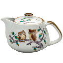 【最大10%OFFクーポン 7/11 1:59まで】 九谷焼 ポット急須 ふくろう(網付) <茶器 湯呑 ポット 急須 人気 ギフト 贈り物 結婚祝い/内祝い/...