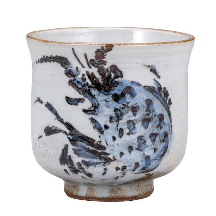 九谷焼 大湯呑 海老/田中正人＜茶器 湯呑 人気 ギフト 贈り物 結婚祝い/内祝い/お祝い/＞