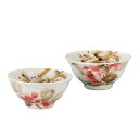 【最大10%OFFクーポン 7/11 1:59まで】 九谷焼 組飯碗 染椿/創楽庵<送料無料 飯碗 ペア 人気 ギフト 贈り物 結婚祝い/内祝い/お祝い/>