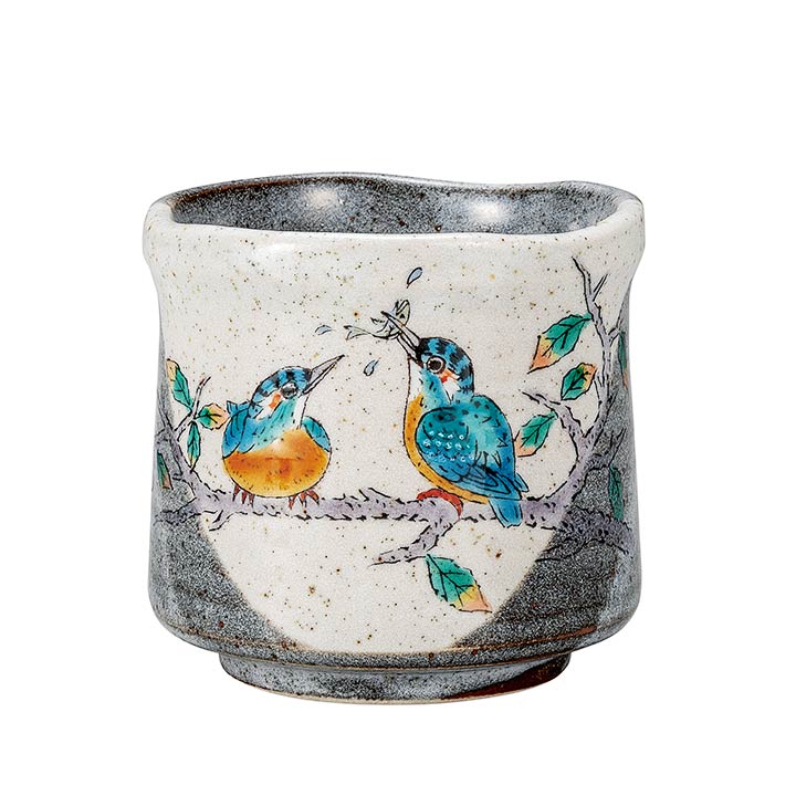 【最大2000円クーポン】 九谷焼 大湯呑 かわせみ＜茶器 湯呑 人気 ギフト 贈り物 結婚祝い/内祝い/お祝い/＞のサムネイル