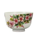 九谷焼 抹茶碗 桜/高畠敏彦<送料無料 茶器 湯呑 人気 ギフト 贈り物 結婚祝い/内祝い/お祝い/>