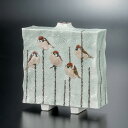 【最大10%OFFクーポン 7/11 1:59まで】 九谷焼 7号扁壷 銀花/中村陶志人<送料無料 花瓶 花器 人気 ギフト 贈り物 結婚祝い/内祝い/お祝い/...