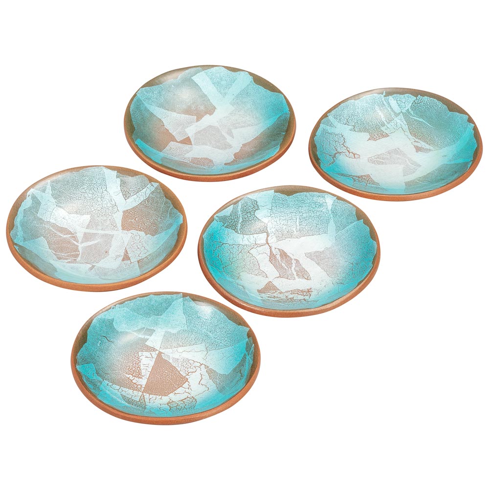 九谷焼 4.8号皿揃 銀彩/博峰窯＜送料無料 和食器 皿 人気 ギフト 贈り物 結婚祝い/内祝い/お祝い/＞ 化粧箱入り