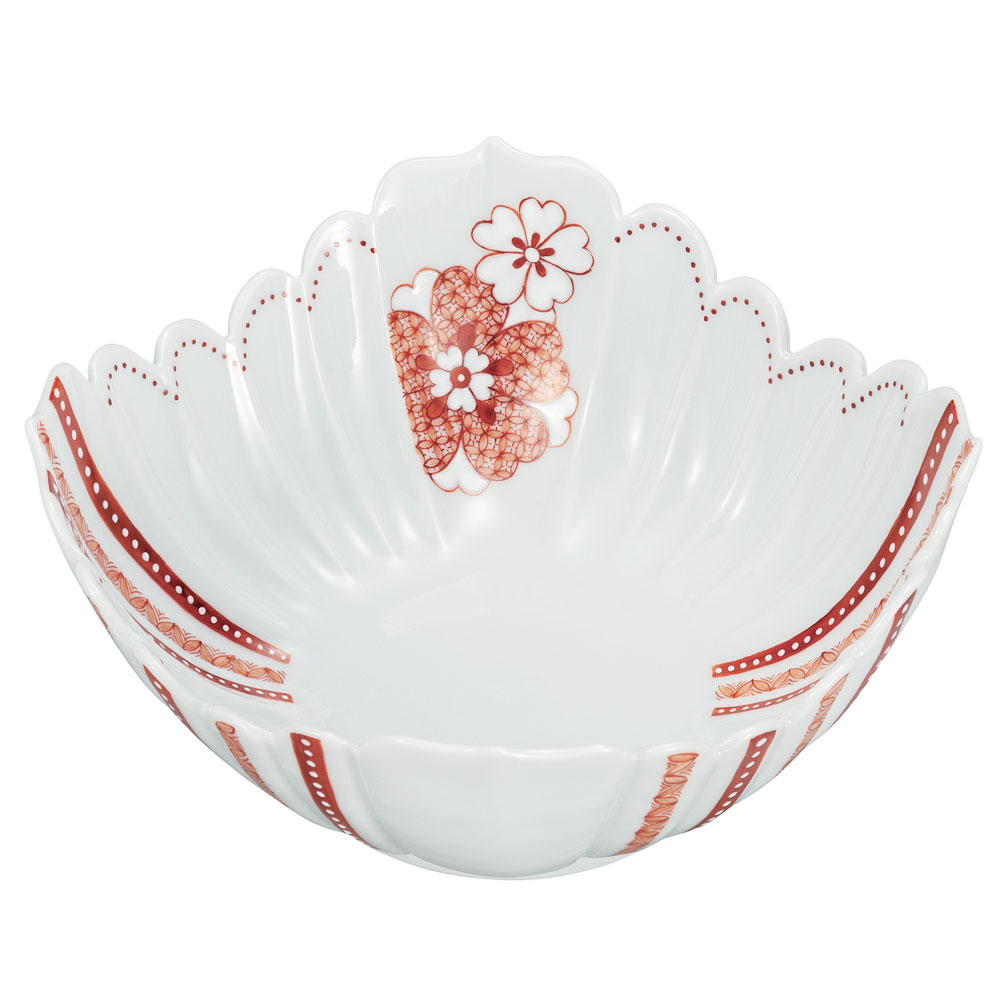 九谷焼 6号鉢 花小紋/中本恵海＜送料無料 鉢 盛鉢 人気 ギフト 贈り物 結婚祝い/内祝い/お祝い/＞ 化粧箱入り