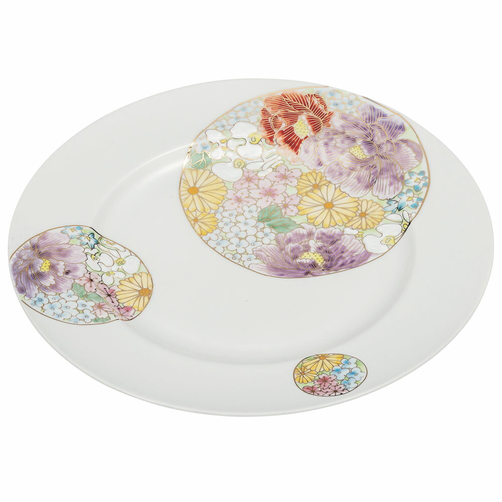 九谷焼 8.5号盛皿 雅華/大志窯＜送料無料 皿 中皿 人気 ギフト 贈り物 結婚祝い/内祝い/お祝い/＞ 化粧箱入り