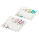 【レビュー特典あり】 九谷焼 6.3号ペア皿 華/色絵 遊<送料無料 皿 中皿 人気 ギフト 贈り物 結婚祝い/内祝い/お祝い/>