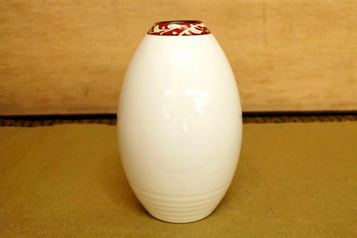 九谷焼 花器（砲弾型小）雀図 中村陶志人 送料無料 花器 花瓶 人気 ギフト 贈り物 ...