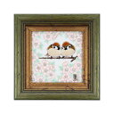 九谷焼 GR 額(角小)桜詰/中村陶志人<額縁 陶額 置物 額飾り 陶板 陶板画 アートパネル 人気 ギフト 贈り物 結婚祝い/内祝い/お祝い/>