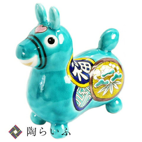 九谷焼 ロディ 色絵松竹梅文/糠川孝之＜送料無料＞置物 縁起物 Rody ロディ 馬 人気 ギフト贈り物 結婚祝い/内祝い/お祝い（&#9400のサムネイル