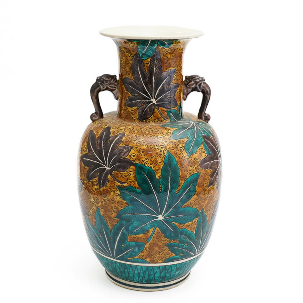 九谷焼 青手壺＜花瓶 花器 人気 ギフト 贈り物 結婚祝い/内祝い/お祝い/＞ [ss]