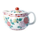 【最大10%OFFクーポン 7/11 1:59まで】 九谷焼 ポット急須 バラ/田中柚伎 <送料無料 茶器 湯呑 ポット 急須 人気 ギフト 贈り物 結婚祝い ...
