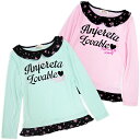 【最終価格/返品交換不可】ANJERETA(アンジェリータ)花柄衿がキュート!すそフリル付きTシャツ/ジュニア/キッズ/子供服/140cm/150cm/160c...